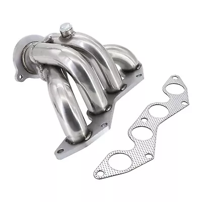 For 01-05 Honda Civic EX 1.7L SOHC Polished S/S Racing Manifold Header Exhaust • $69.01