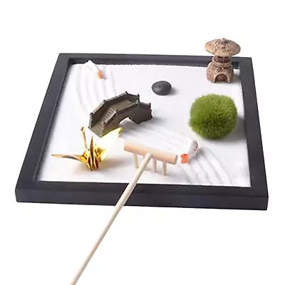 Zen Garden For Desk Decor Gift Premium Japanese Zen Garden Kit For Desk Decor • £16.86