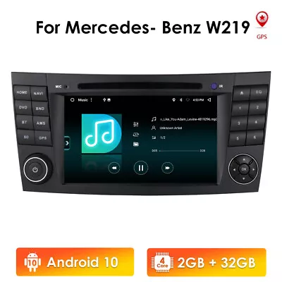 For Mercedes-Benz W211 W219 7  GPS Car CD DVD Radio Player Stereo Android 9.0 • $224.81