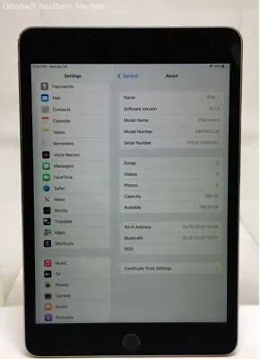 Apple IPad 4 Mini 128 GB Space Gray (Tested & Factory Reset) • $13.49