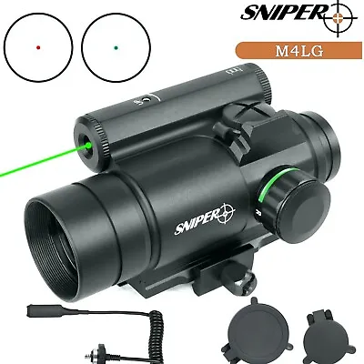 Sniper 1X30 Red Green Dot Sight Scope Integrated Green Laser  Picatinny Mount • $89.99
