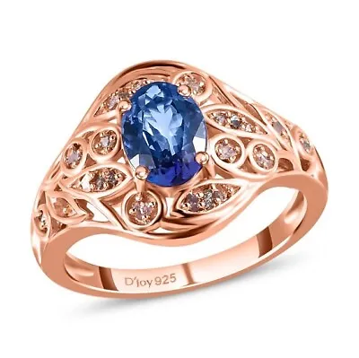 Tanzanite Rose Gold Ring Engagement Ring Blue Tanzanite Jewelry AAA+ Tanzanite • $161.99