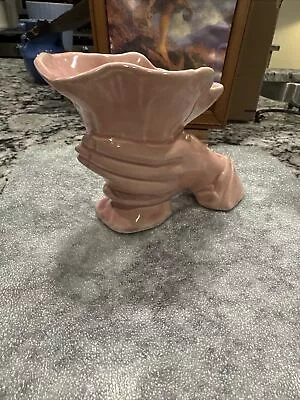 Vintage Nelson McCoy Hand Holding Vase  Glossy Pink • $14.99