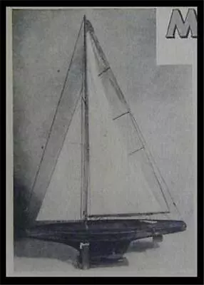 36  Sailing Yacht MYRA Racing Sea Breeze 1949 How-To Build PLANS • $12.89