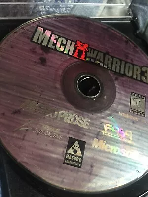 MechWarrior 3 Mech Warrior Disc & Jewel Case (PC CD-ROM Game 1999) Vintage • $8.99