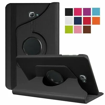 Leather Folio Case Stand Cover For Samsung Galaxy Tab A6 10.1  (2016) T580 /T585 • £5.99