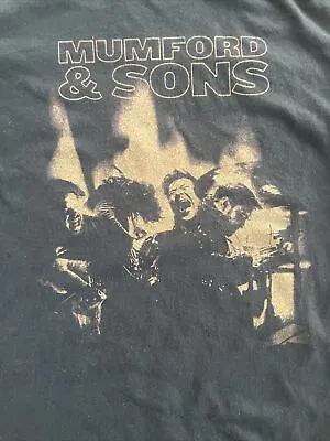 Mumford And Sons Band Graphic Black T Shirt Women's Size Medium • $12.97