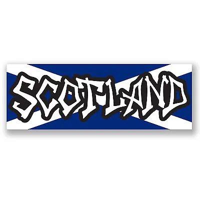 2 X Scotland Flag Sticker Car Bike IPad Laptop Helmet Decal Scottish Pride #4145 • £2.99