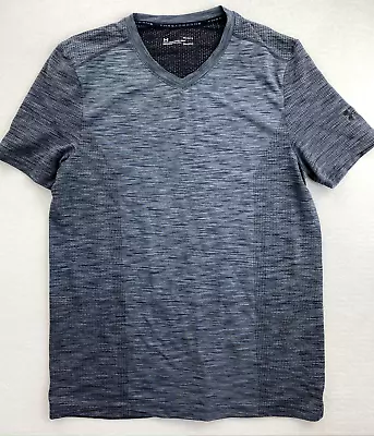 Under Armour Threadborne Mens Grey Fitted T-Shirt Size Large • $9.95