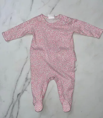 Marquise Baby Floral Pink Jumpsuit With Frill Detail Size 000 • $12.50
