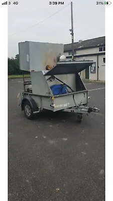 £6995 • Buy Trailer Hot & Cold Water Steam Pressure Washer Chewing Gum Graffite Removal Sale