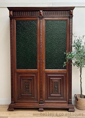 $2675 • Buy An Antique French Oak Bookcase / Flatscreen TV Cabinet ?  - B074