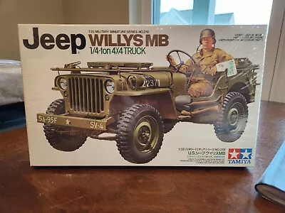 NEW Tamiya 1/35 US Army Jeep Willys MB 1/4 Ton Truck Scale Model Kit #35219 • $17.95