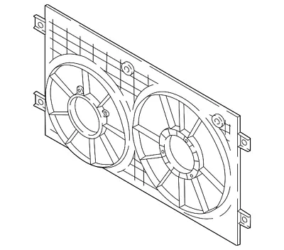 Genuine Volkswagen Fan Shroud 3QF-121-207 • $263.24