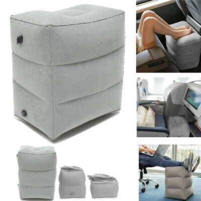 $20.79 • Buy Inflatable Travel Foot Rest Pillow Kids Airplane Bed Air Footrest For Car Train