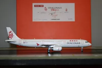 JC Wings 1:200 Dragonair Airbus A321-200 B-HTD (EW2321001) Model Plane • $168