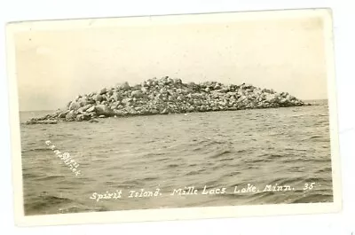 Mille Lacs Lakeminnesota-spirit Island-(1923)-pm1937-rppc--(mn-mmisc) • $7.99