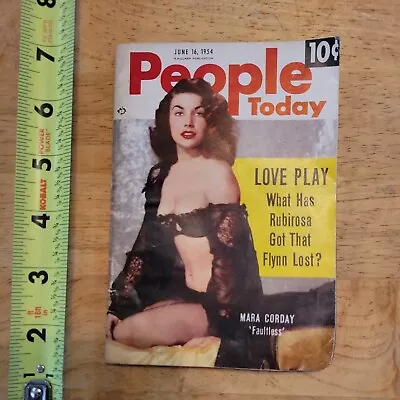 People Today Mara Corday June 16 1954 Magazine Back Issue • $10