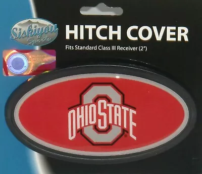 Ohio State Buckeyes Durable Plastic Oval Hitch Cover NCAA Licensed • $15.39