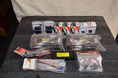 Lot Of Futaba + Hitec Servos Batteries Cables Charger And Hardware • $280