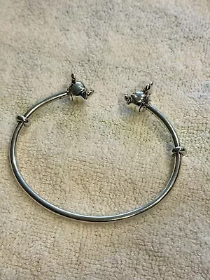 Pandora ALE 925 Sterling Silver Mickey & Minnie Mouse Bangle 8” • $50