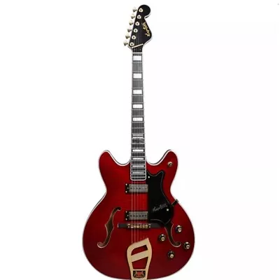 HAGSTROM '67 VIKING II Classic Reissue Wild Cherry Hollowbody Electric Guitar • $1399.99