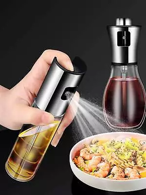 Oil Sprayer For Cooking Refilable Olive Oil Pump Spray Bottle For Baking BBQ UK • £5.29