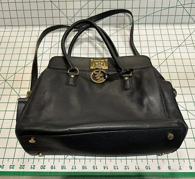 Handbag Or Shoulder Purse Michael Kors Black Pebble Leather EUC • $10