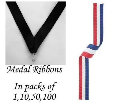 RedWhiteBlue Medal Lanyard Ribbons With Clip Woven In Packs Of 11050100 • £23.80