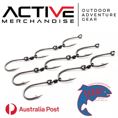 ELKAT GANG HOOKS 3 Sets Per Pack Assembled In Australia Various Sizes!! • $13.50