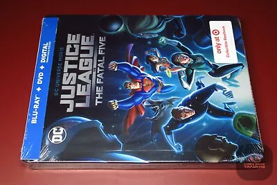 TARGET DCU: Justice League Vs The Fatal Five BLU-RAY STEELBOOK US RELEASE NEW! • $39.99