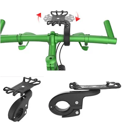 Motorcycle MTB Bike Handlebar Cell Phone Holder Mount Shockproof Black Silicone  • $24.07