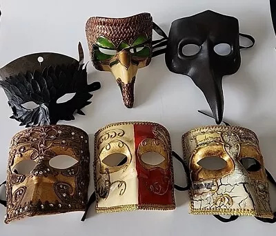 Lot Of Masquerade Venetian Mardi Gras Eye Masks • $51.99