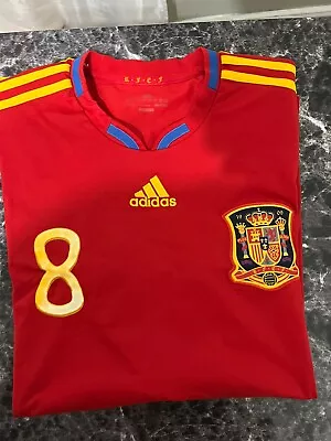 Spain Adidas 2010 Home Xavi Size Large • $40