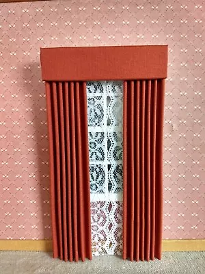 Cinnamon Dollhouse Curtains 1:12 Scale • $12.49