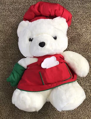 Dayton Hudson 1991 SANTA BEAR Baker W/ Cookie Cutter 18  Marshall Fields Plush • $15.98