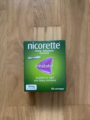 £23.70 • Buy Nicorette 15mg Nicotine Inhalator 20 Cartridges For Light & Heavy Smokers
