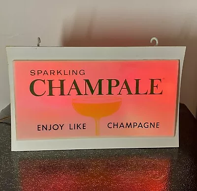 Sparkling Champale Malt Liquor Lighted Beer Sign Store Display Vintage 12 X8  • $195