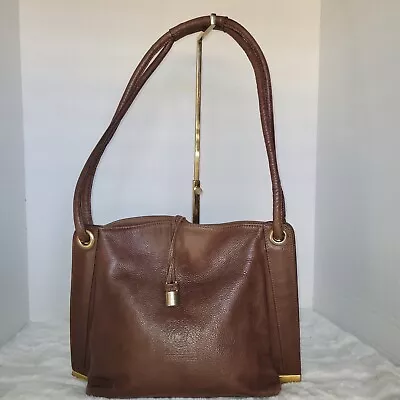 Vintage Marco Valentino/Vera Pelle Made In Italy Large Brown Tote Duffle Bag • $20