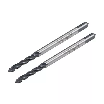 2pcs M2.5 X 0.45 Spiral Flute Tap Metric Machine Thread Tap HSS Nitriding Coated • $14.42