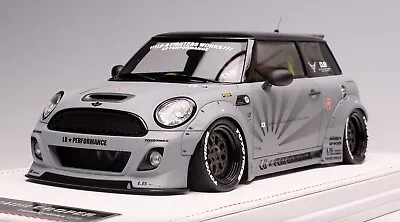 1/18 IVY Models Mini Cooper LB Performance Liberty Walk In Grey Leather Base • $107.50