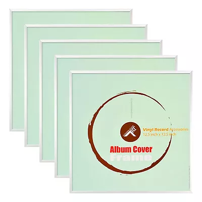 12.5x12.5 Square Aluminum Vinyl Record Album Cover Frame Acrylic Glass • $19.49