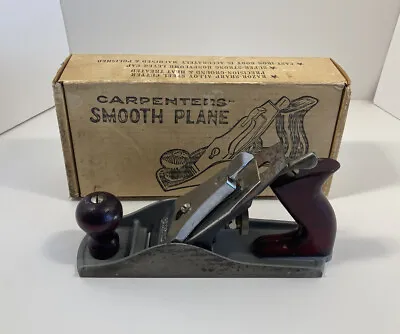 Vintage Corsair Carpenters Smooth Plane With BoxMade In USA • $39.99