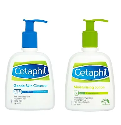 £14 • Buy Cetaphil Gentle / Oily Skin Cleanser + Lotion - (2 X 236ml) Mix And Match