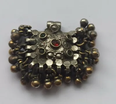 Beautiful Post-medieval Ottoman Silvered Pendant With Stones 1850 Ad • £29