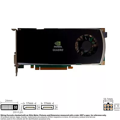 Controller Video Card DVI Displayport PCIe NVidia Quadro FX 3800 P755 519297-001 • $16.50