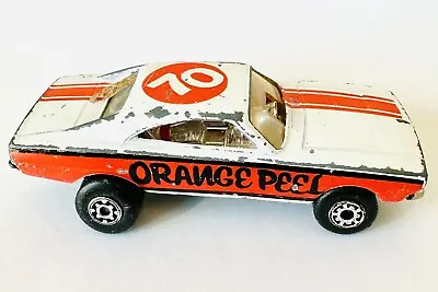 Vintage Matchbox 1971 Dodge Charger  Orange Peel  #74 Mopar Muscle Car Dragster • $22.50