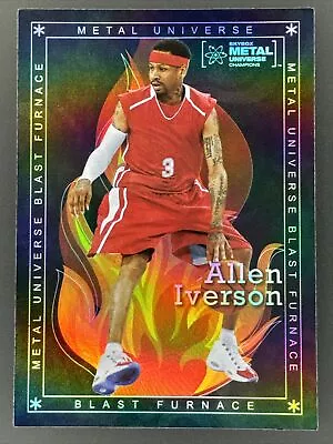 Allen Iverson 2021 Skybox Metal Universe Blast Furnace Insert Card! • $1.50