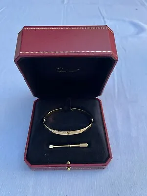 £4758.85 • Buy Cartier Love  Fine18kt Bracelet Original Box & Driver 31.1 Gr Signed & Numbered 