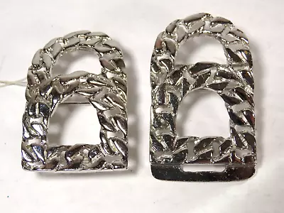 Vintage Mod Talbots Gay Bound Scarf Slides Lot Beautiful Silver Tone C2904 • $11.77